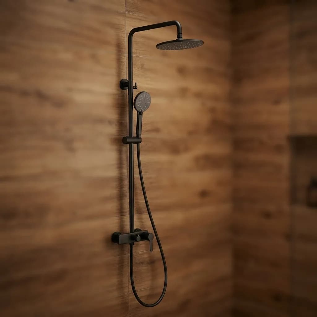 Grifería negra en el baño: la tendencia que llegó para quedarse en 2026